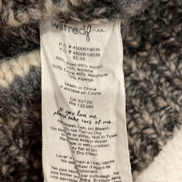 Wilfred Free Erable Zippered Cardigan Sweater - Picture 3 of 6